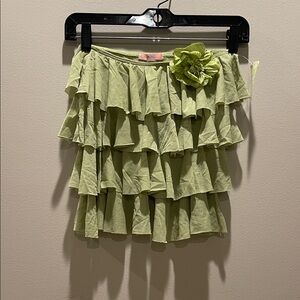 Chic Olive Ruffled Tube Top